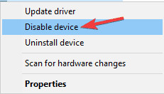 disable-device